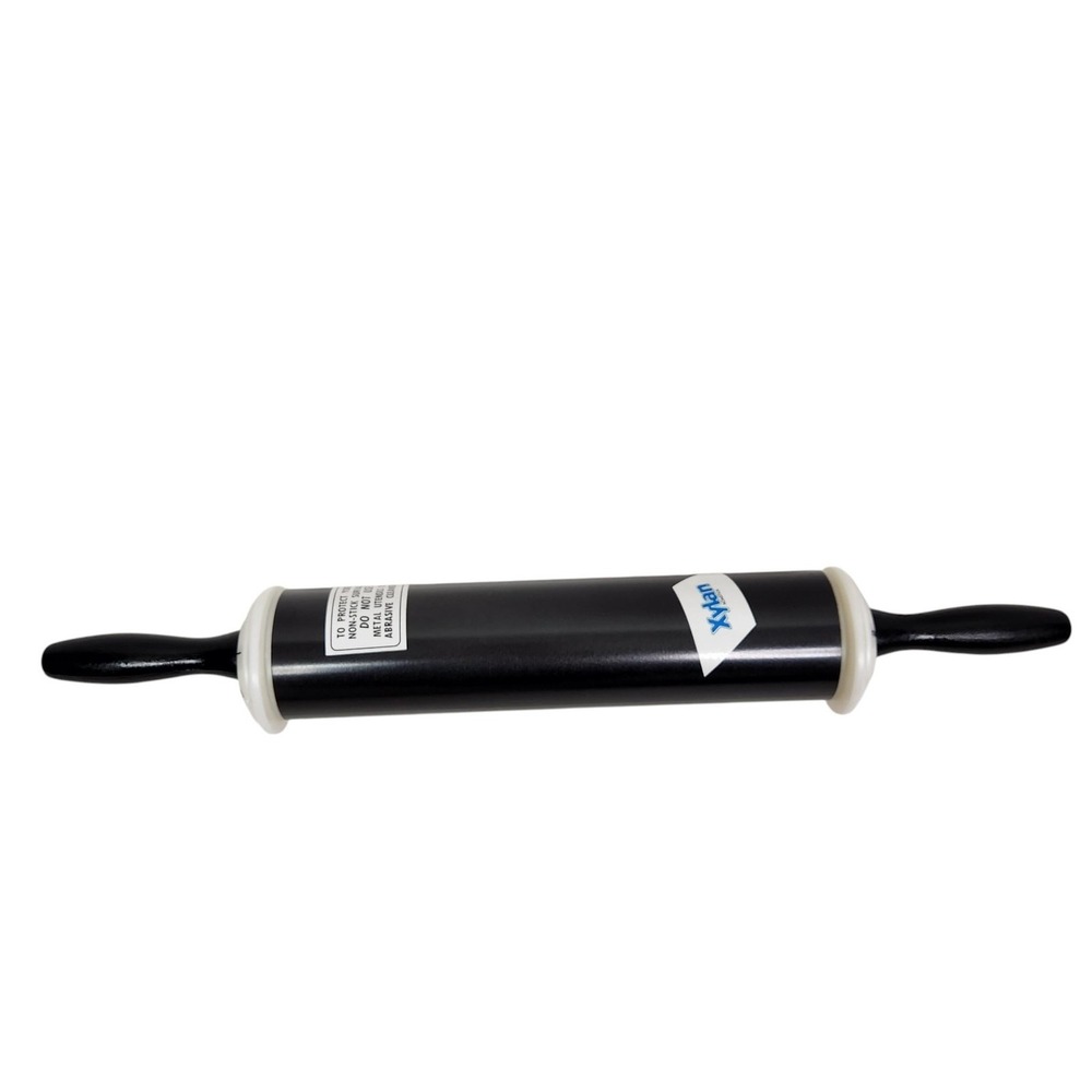 Xylan Nonstick Adjustable Rolling Pin Black Dough Thickness Gauge Baking Kitchen